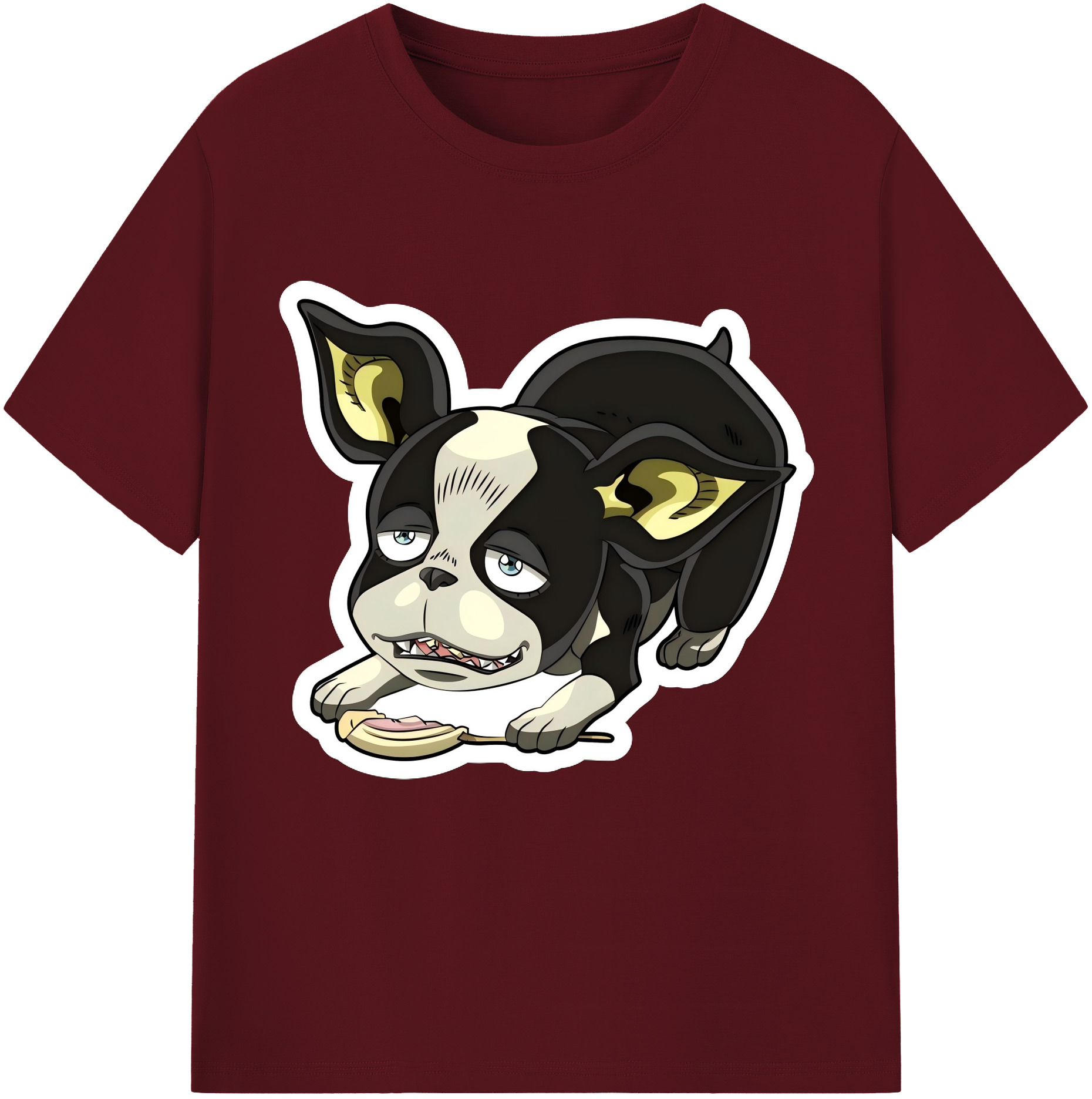 （画像用） ジョジョの奇妙な冒険 イギー JoJo's Bizarre Adventure Iggy 綿100％半袖Tシャツ（フロントプリント）